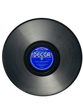 Clyde McCoy Basin Street Blues 10 Inch Shellac Record 78 RPM Decca 620